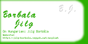 borbala jilg business card