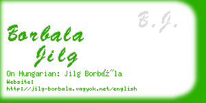 borbala jilg business card